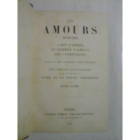   LES  AMOURS  D'OVIDE    L'ART D'AIMER * LE  REMEDE  D'AMOUR * LES  COSMETIQUES  -  Paris, 1883 